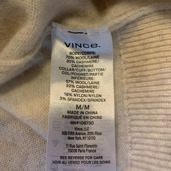 Vince sweater crewneck size medium oatmeal color 🤍 - Picture 7 of 7